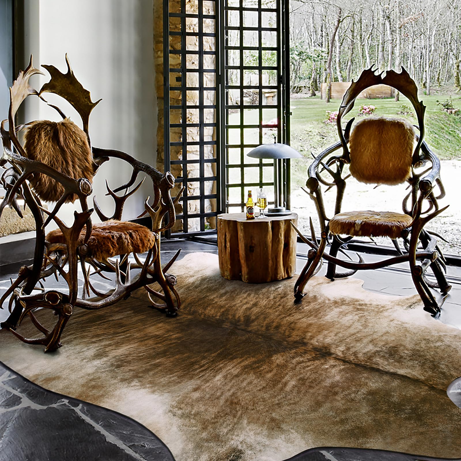 AROGAN rug folded to show lightweight portability and easy room transfer