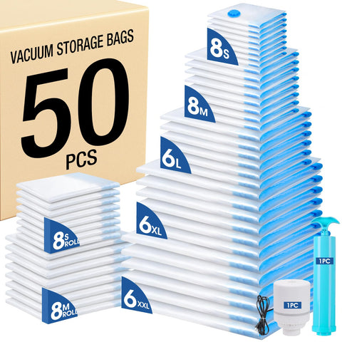 AROIC front packaging showing complete 50-pack kit with pumps and bags for quick identification and convenience
