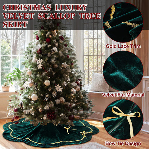 Arrowbash skirt beside wrapped presents showing generous size and presentation benefit