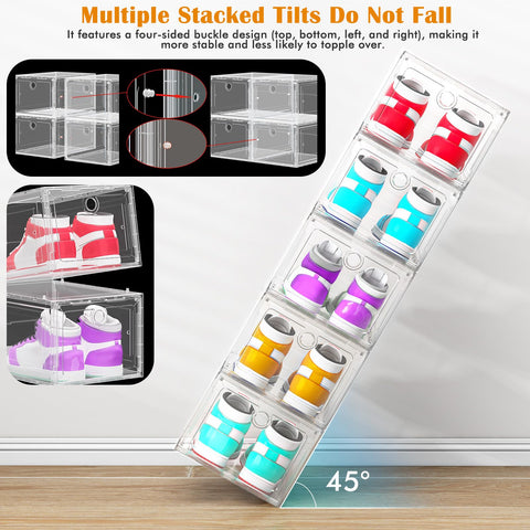 ARSTPEOE stacked boxes in closet demonstrating stable stacking and space savings