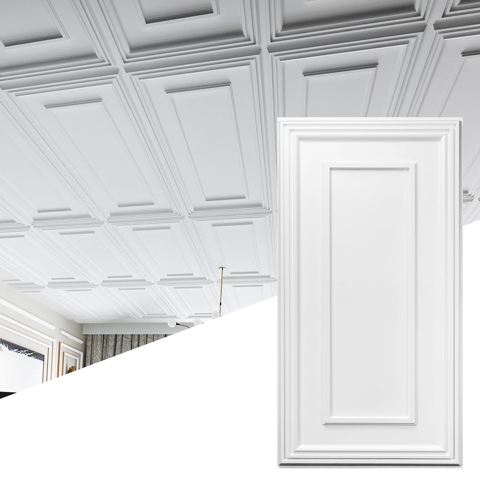Art3d front panel showing clean white finish and easy installation