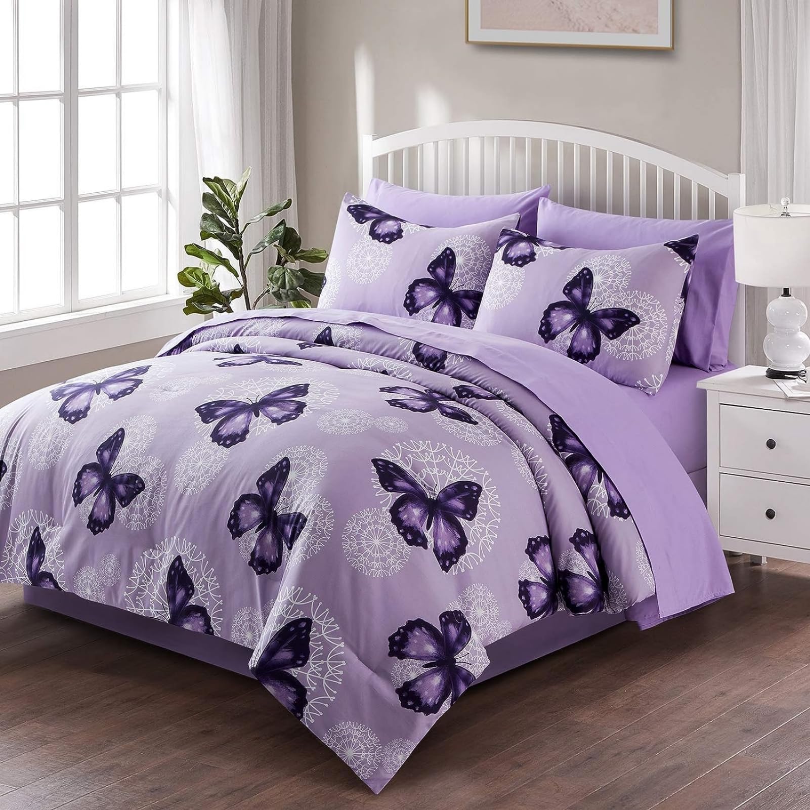 ARTALL front view of full/queen 8-piece set showing coordinated pieces and instant makeover