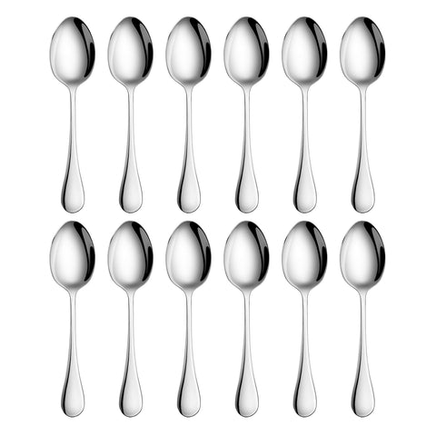 Artaste front view of teaspoon set showing clean design and durability