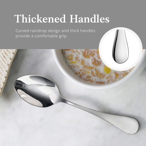 Artaste teaspoon next to ruler showing 6.25-inch length scale