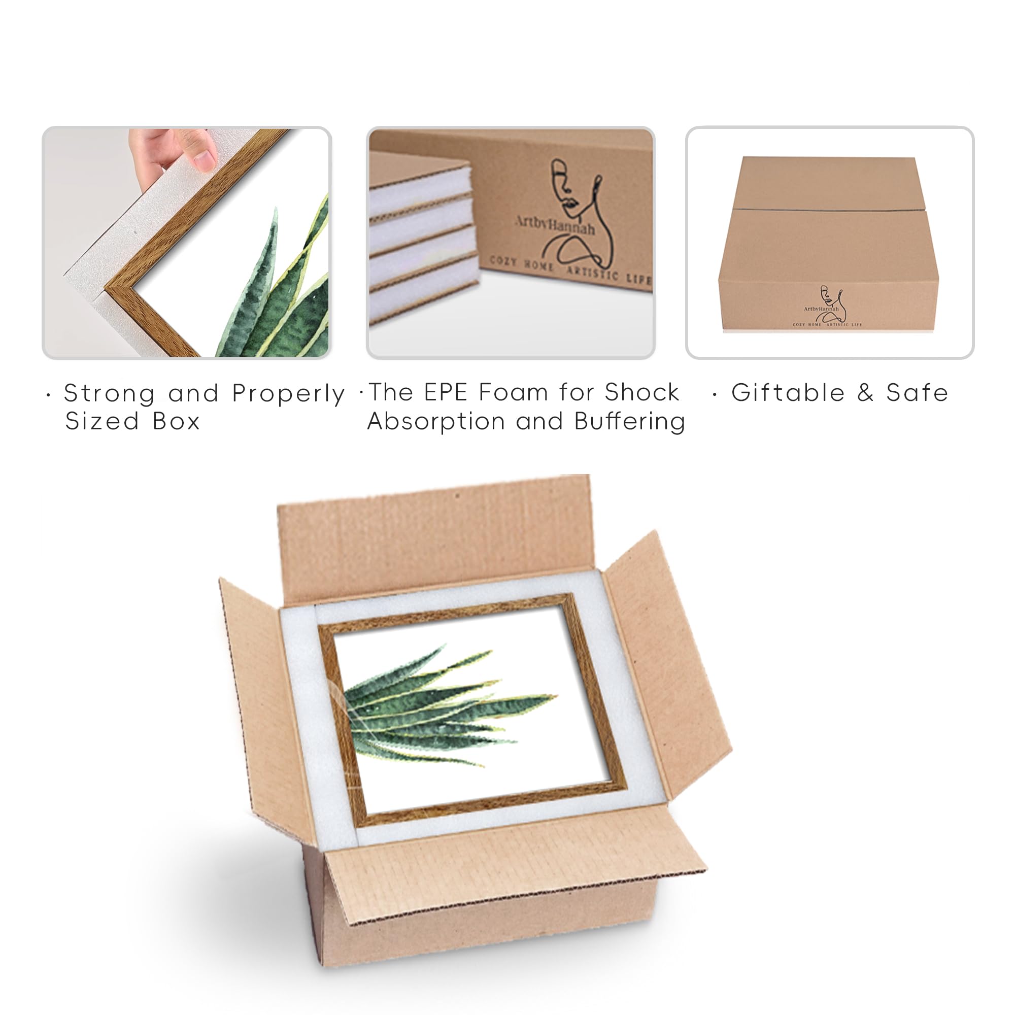 ArtbyHannah frame with a personal photo inserted showing customization benefit: personalize instantly