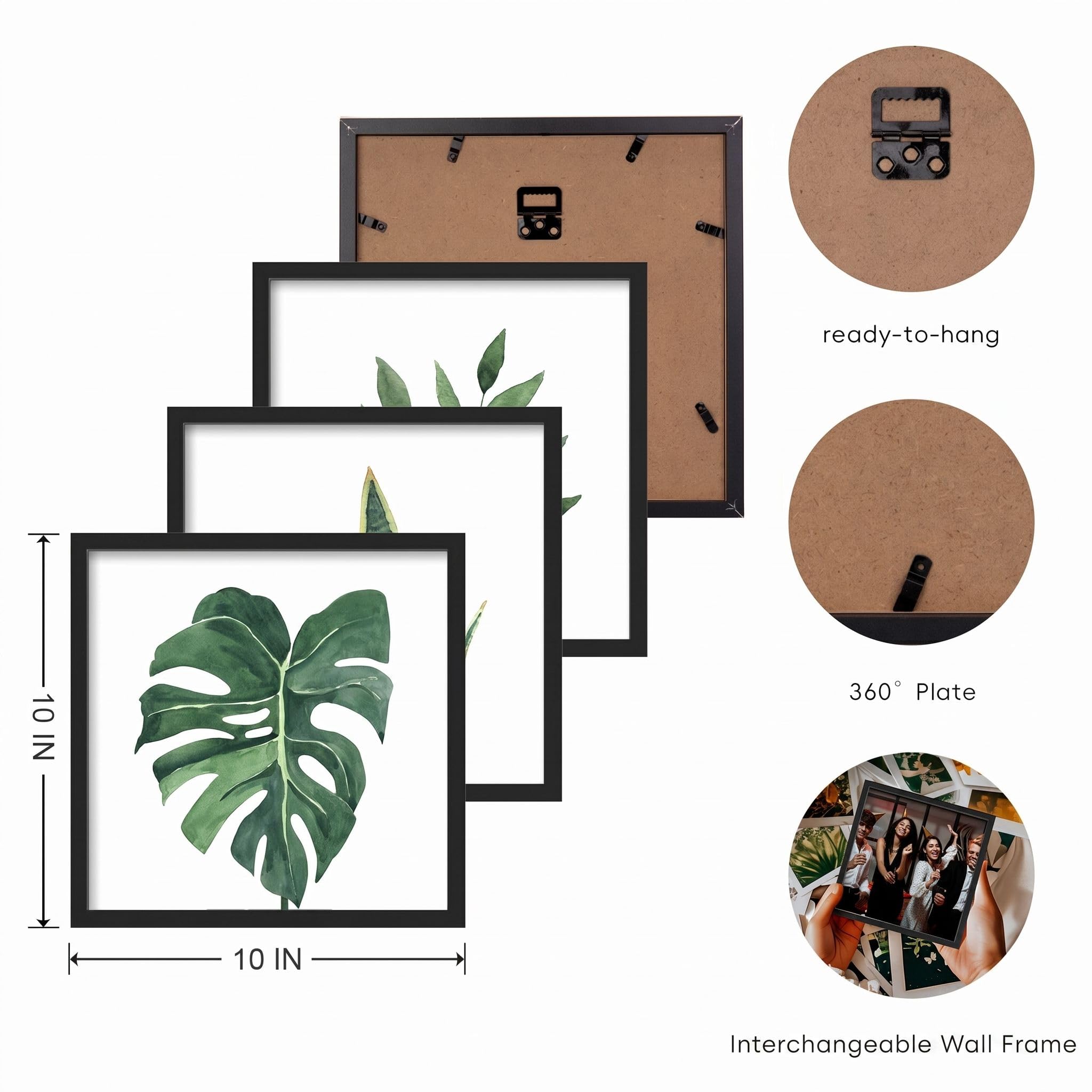 ArtbyHannah side profile of lightweight MDF frame highlighting slim, durable edge