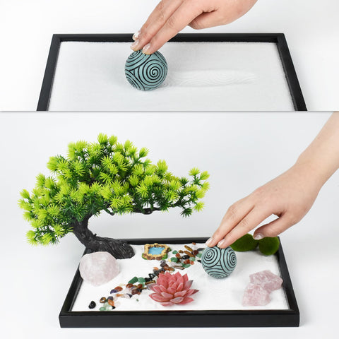 Artcome miniature decor arrangement with trees and river decoration enhances visual interest