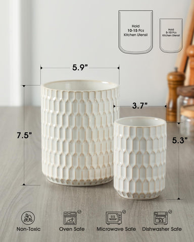 ArteBake small crock front view highlights compact organization benefit