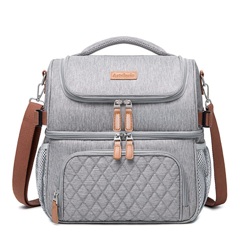 Artelaris front view showing bag shape and organized pockets for daily convenience
