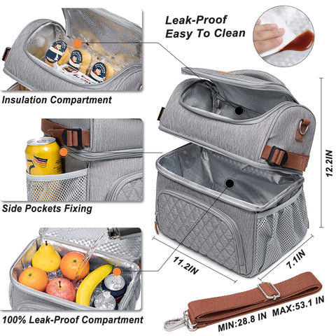 Artelaris insulated lining close-up displaying leakproof foil keeping food fresh