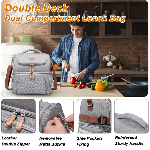 Artelaris open compartments showing separate top storage and insulated bottom cooler