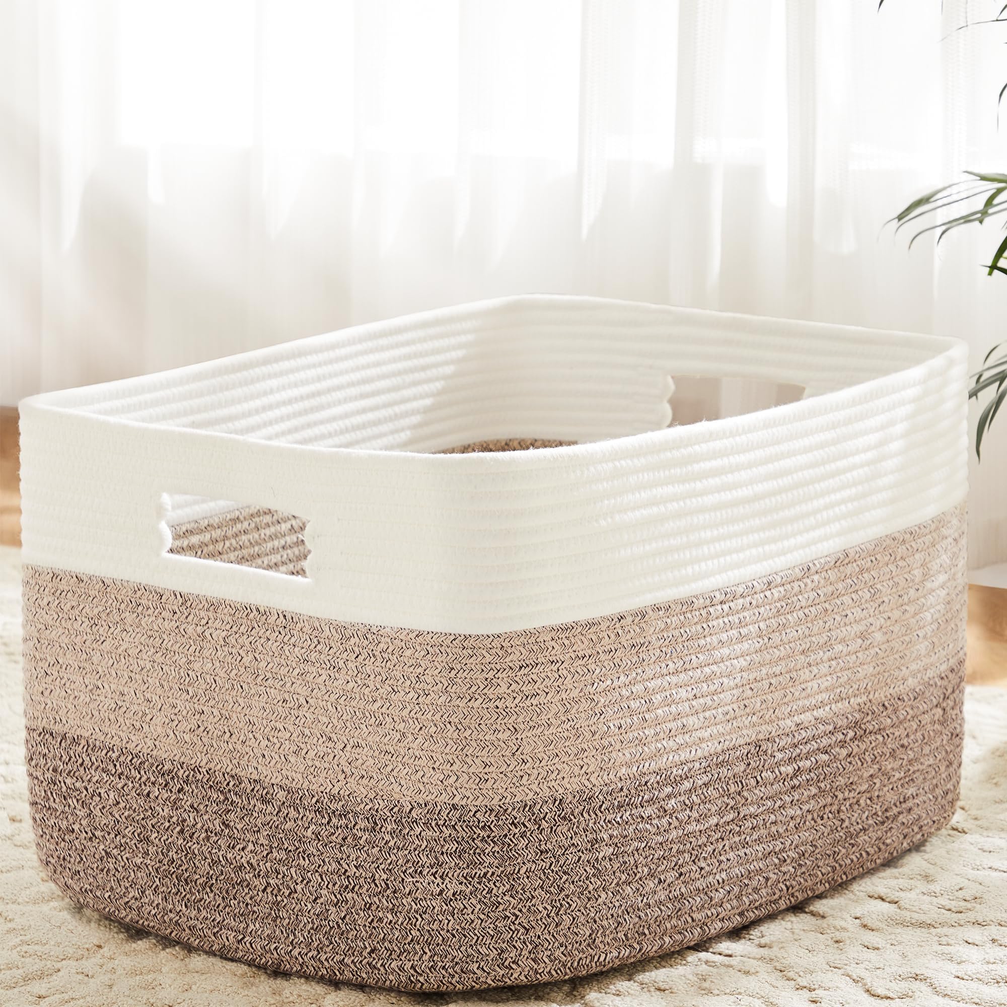 Artfeel front view basket showing rectangular shape and decorative appeal