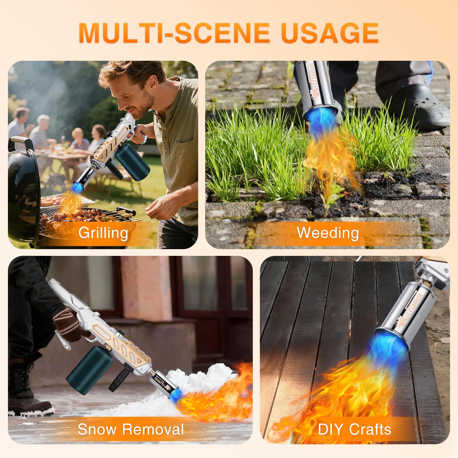 ARTFLAMM lighting charcoal grill outdoors for fast reliable ignition