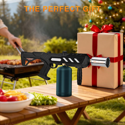 ARTFLAMM lighting a barbecue outdoors to speed charcoal ignition