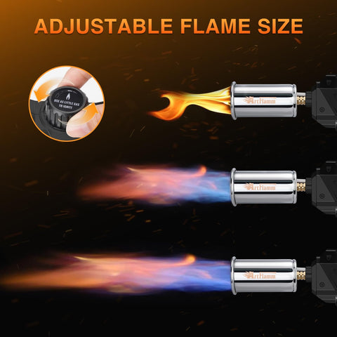 ARTFLAMM size comparison with hand showing portable, travel-friendly scale