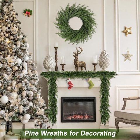 Artgar wreath decorated with ribbon showing easy customization