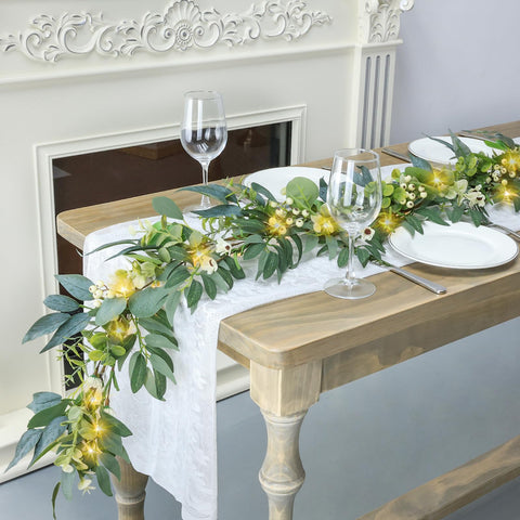 Artgar garland draped on mantel creates instant seasonal décor benefit