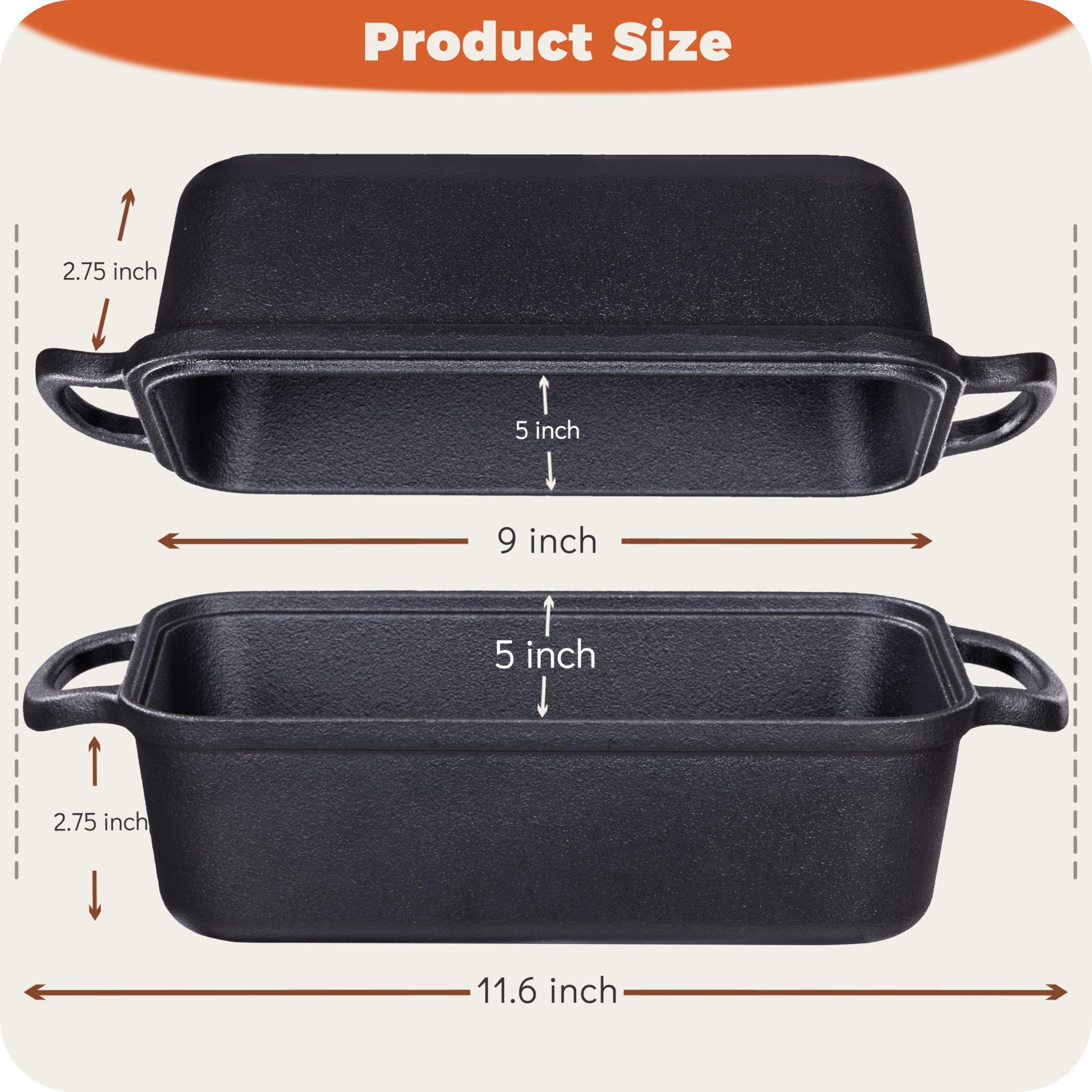 Articasting interior seasoned surface detail highlighting nonstick benefit and improved release