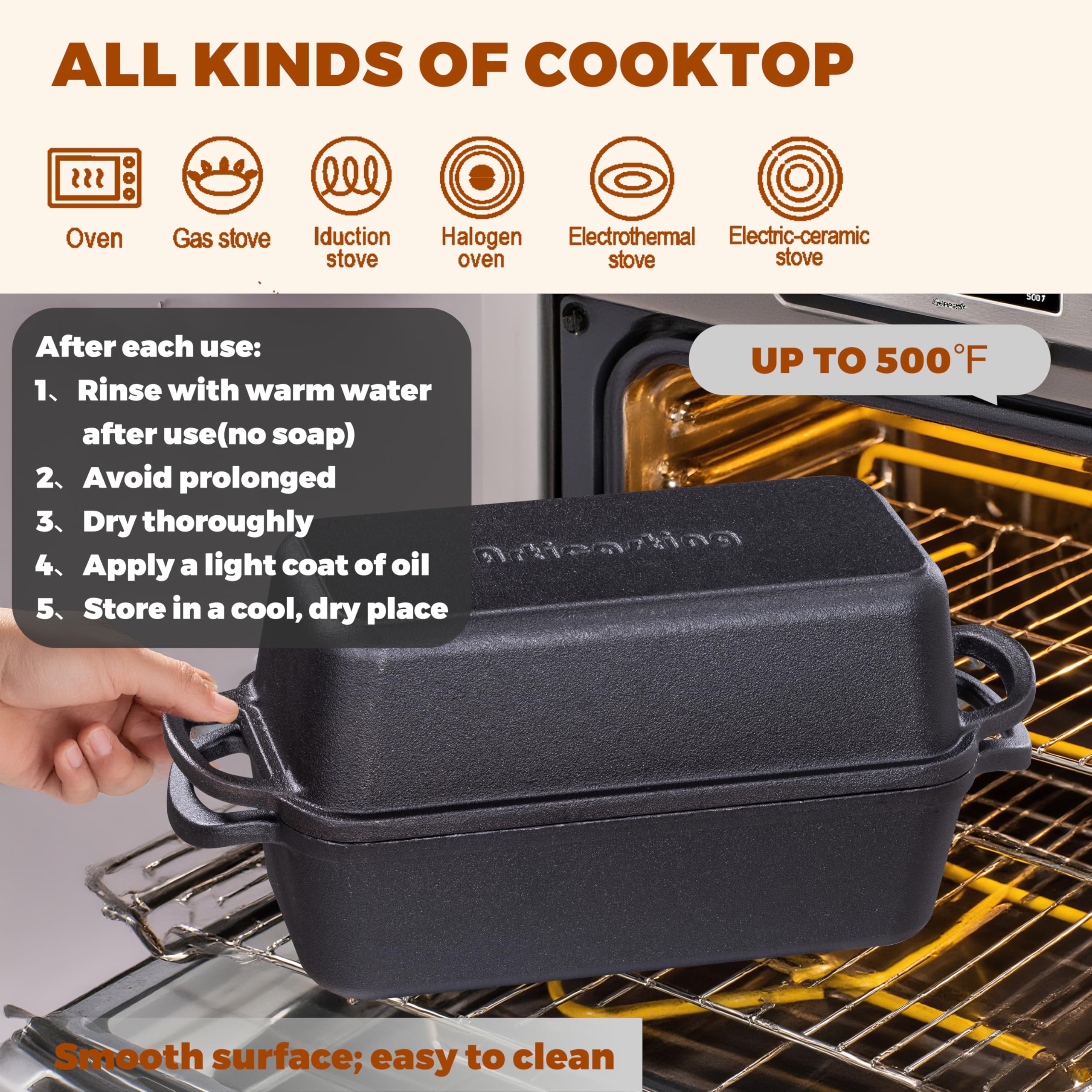 Articasting pan beside a knife showing 11x5 inch scale for portion planning
