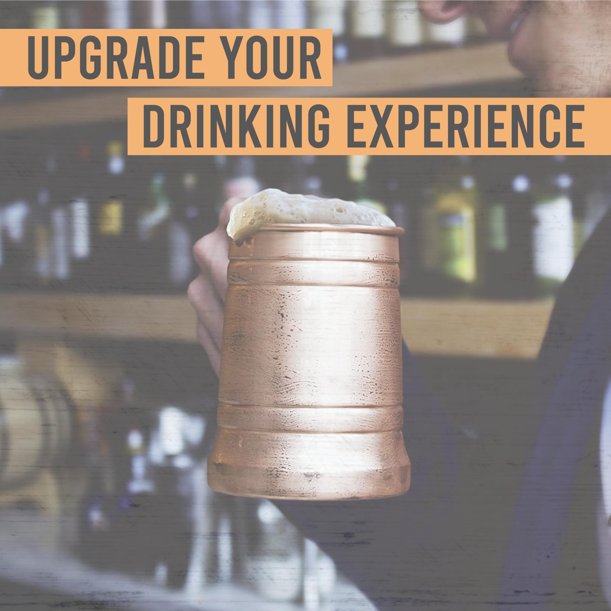 Artisan's Anvil mug on home bar with garnishes, illustrating stylish serving and gift appeal