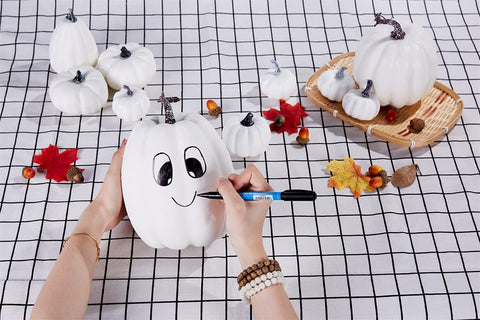 Artmag painted pumpkin DIY project showing customizable craft potential for events