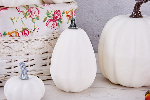 Artmag pumpkins in a wreath display showing versatile use for door or wall décor