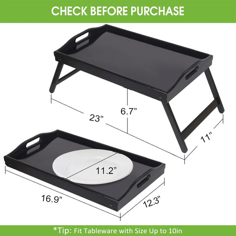 Artmeer serving tray folded legs detail demonstrating sturdy support