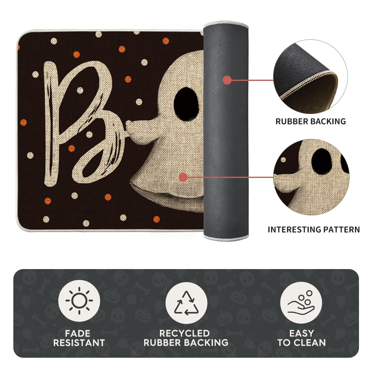 Artoid Mode mats next to measuring tape showing sizes and fit benefit