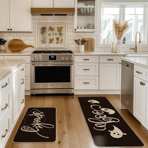 Artoid Mode mat placed by kitchen sink offering comfort and seasonal style