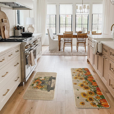 Artoid Mode short mat placed at kitchen sink showing comfort and splash protection