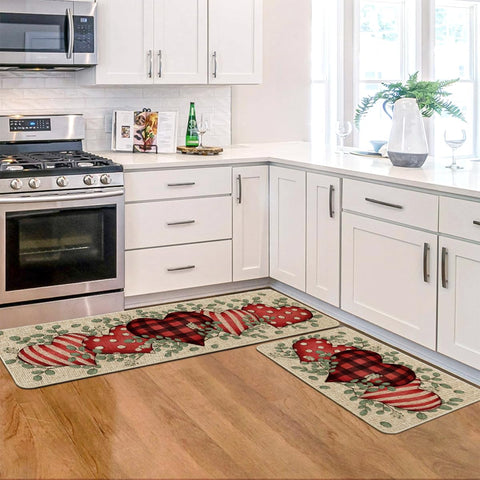 Artoid Mode mats placed at sink and stove, provides comfort and floor protection