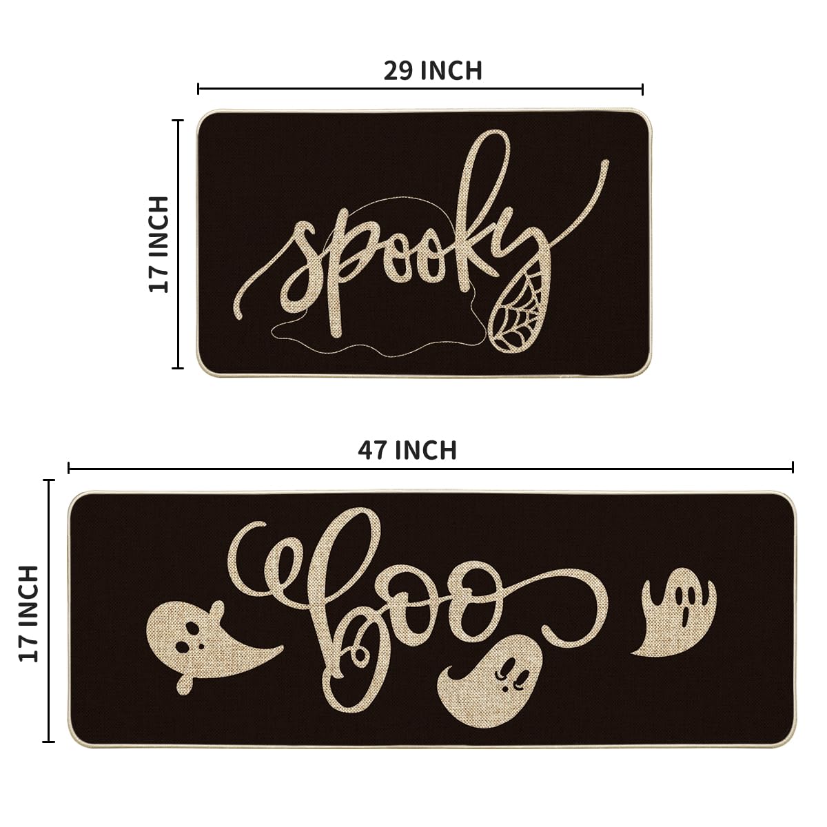 Artoid Mode mats staged on porch adding Halloween decor and durable coverage