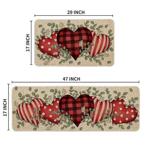 Artoid Mode mats styled with Valentine decor, creates festive home ambiance