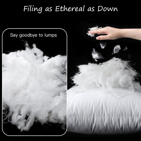 Artscope filling texture detail displays fluffy polyester fill and consistent loft benefit
