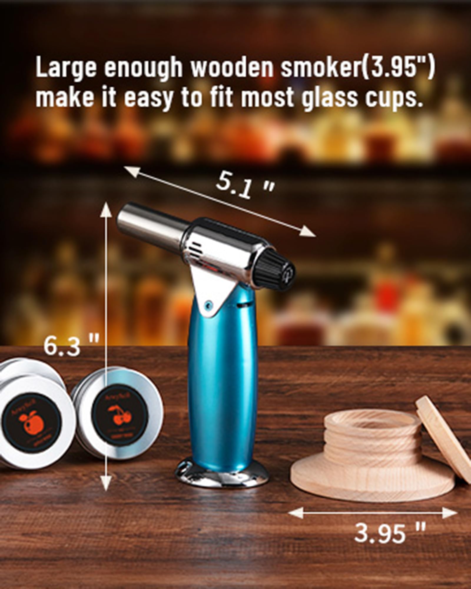 ArwySciI torch close-up highlighting control and precise smoke delivery