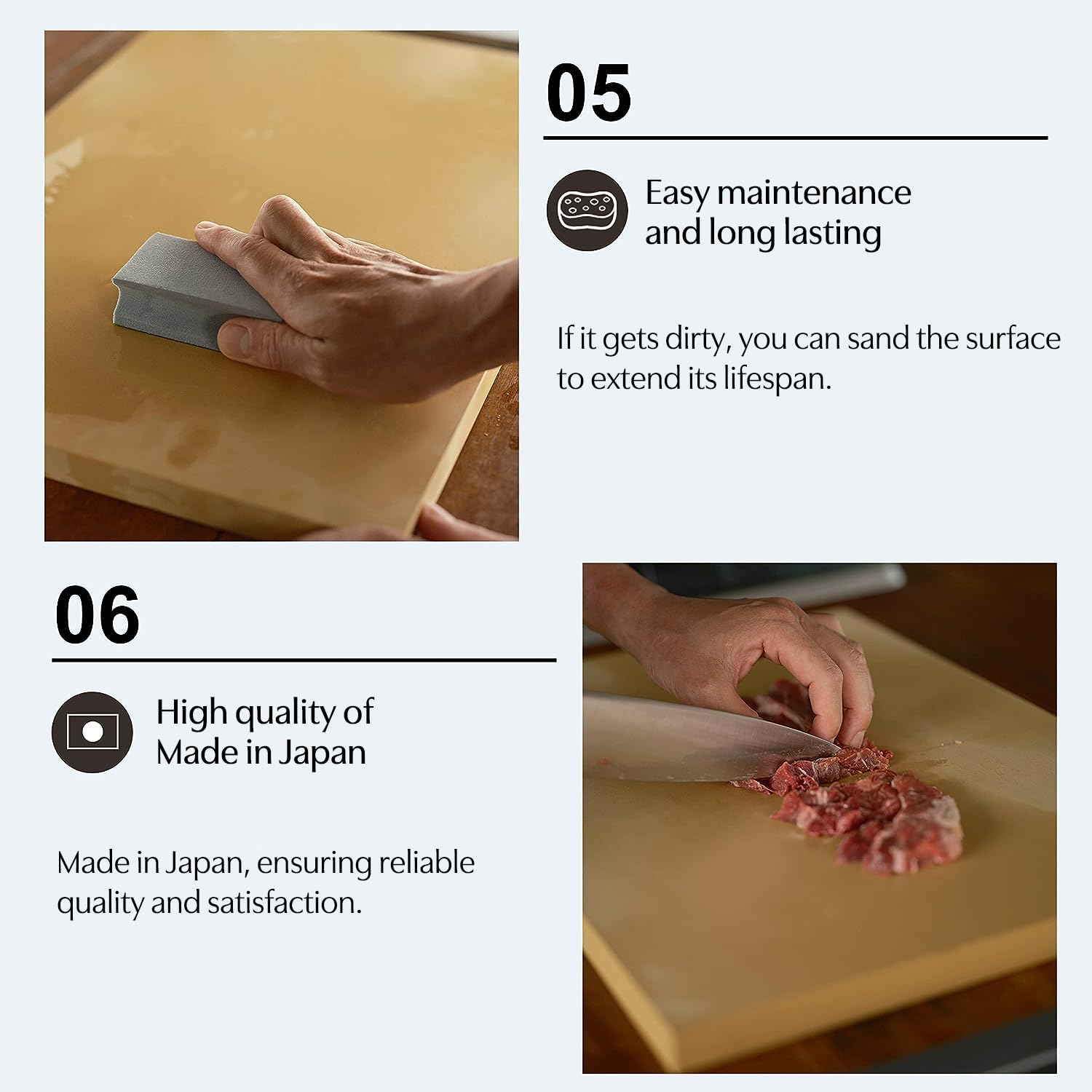アサヒクッキンカット packaging label highlighting made in Japan quality