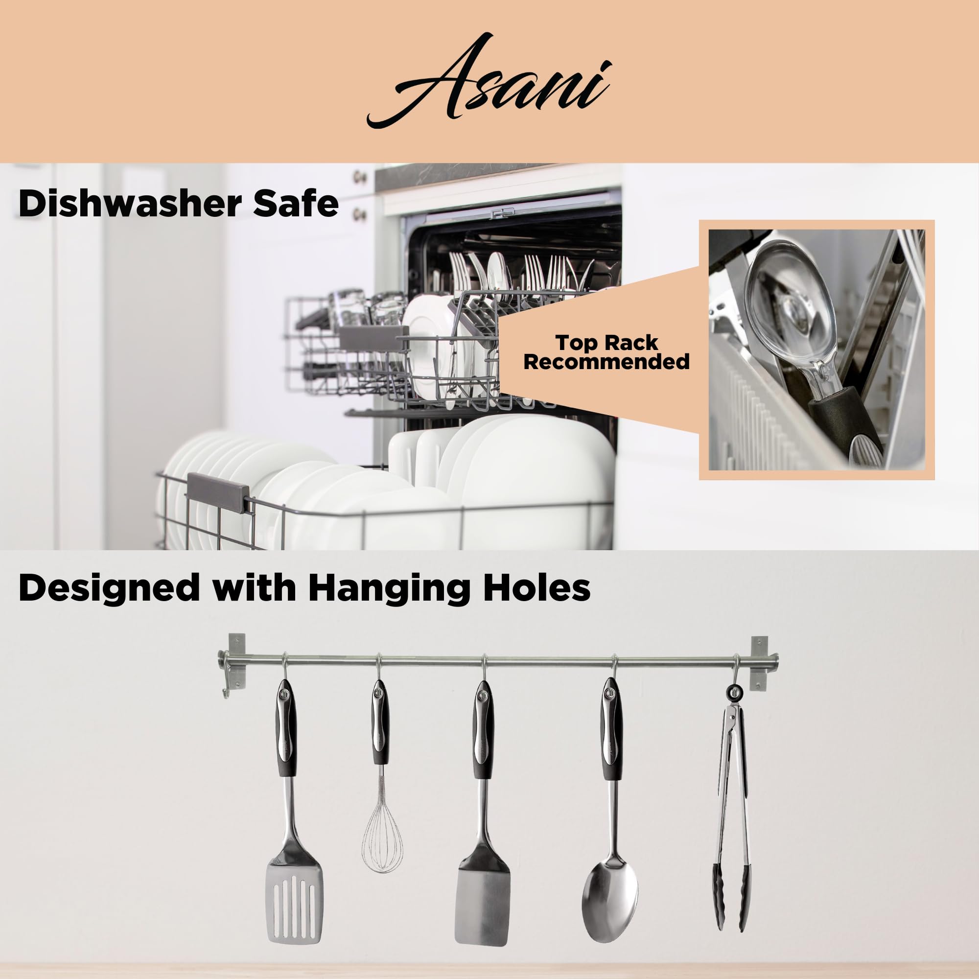 Asani measuring spoons and small tools detail showing precise portioning benefit