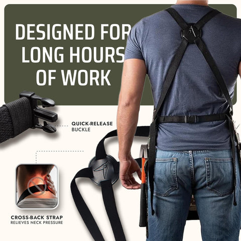 Asaya apron worn by a griller outdoors demonstrating practical use and protection