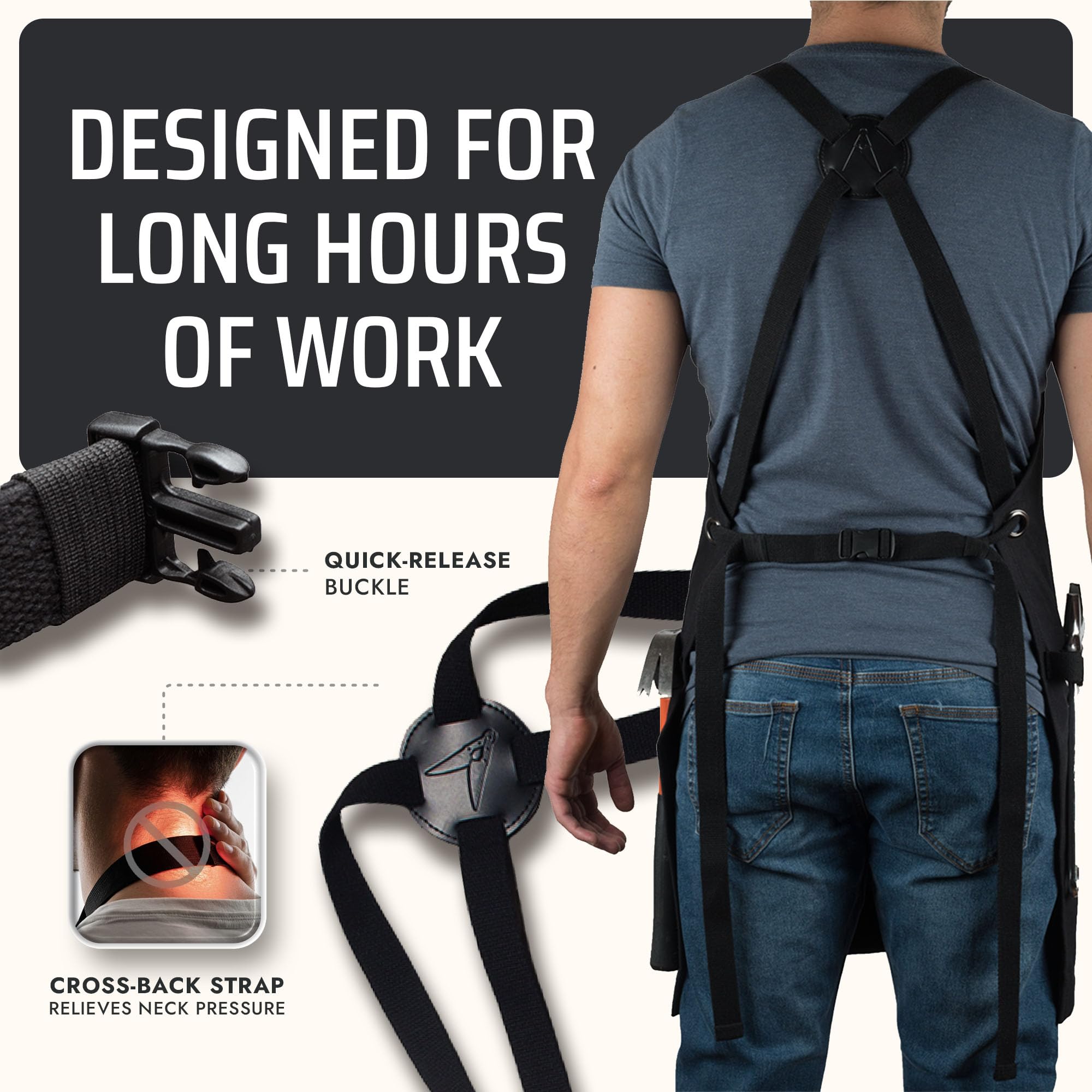 Asaya canvas texture detail showing 10oz fabric durability and rugged protection