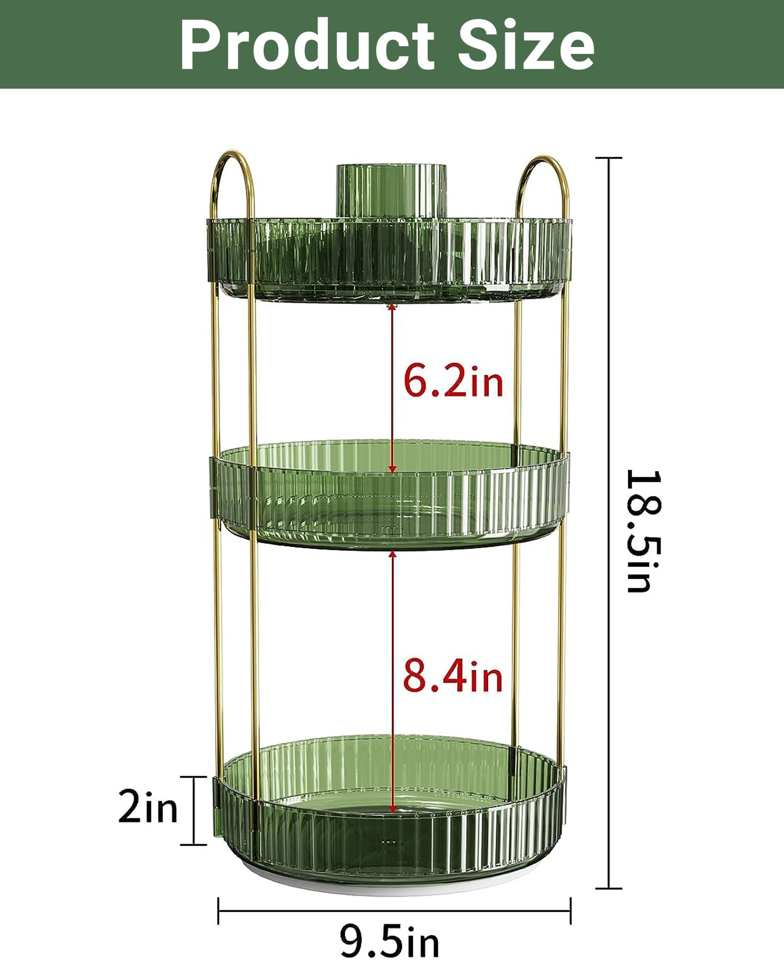 Asayuee size comparison with perfume bottles demonstrating large capacity