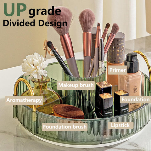 Asayuee top grid compartment detail keeping brushes upright and visible