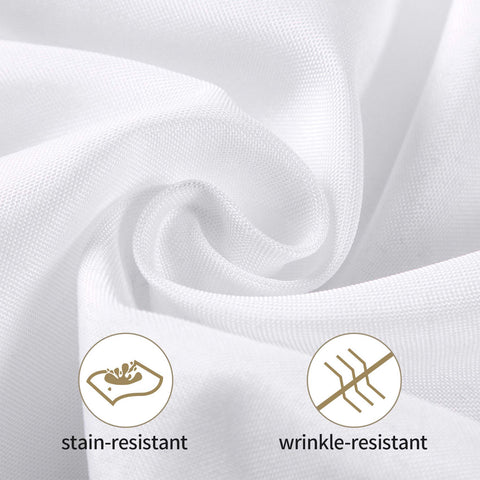 Ascoza table set with centerpiece illustrating clean white backdrop for decor