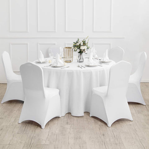 Ascoza wedding reception scene showing seamless white linen elevating event