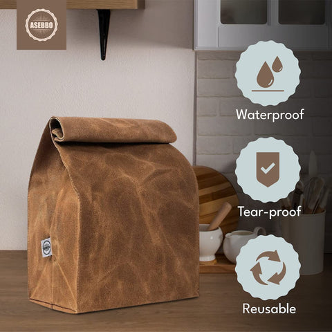ASEBBO waxed canvas texture closeup highlighting water resistance and strength