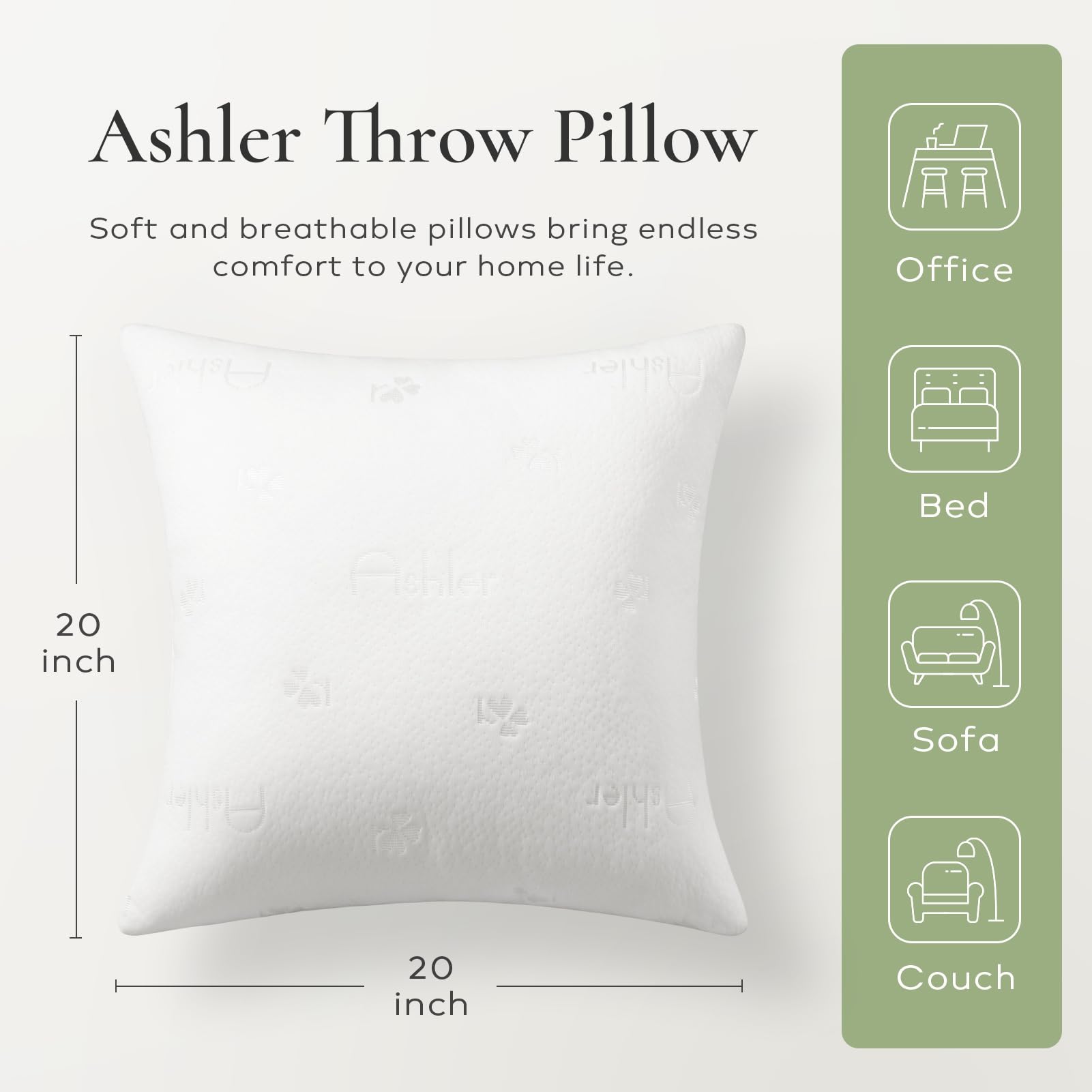 Ashler Home Deco close-up of quilted air-layer texture highlighting breathable comfort