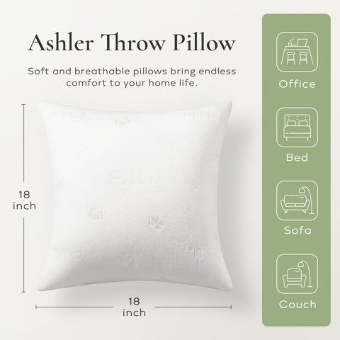 Ashler Home Deco close-up of jacquard fabric texture, soft breathable finish