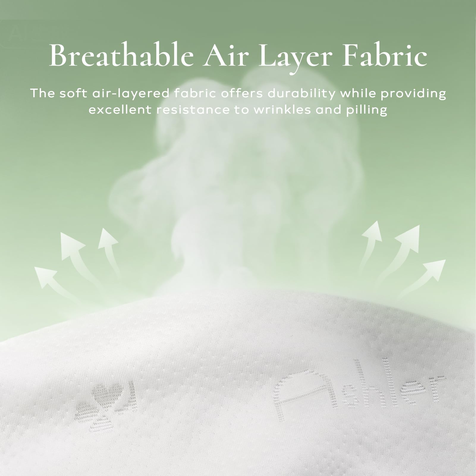 Ashler Home Deco siliconized fiber detail showing resilient fill for fast rebound