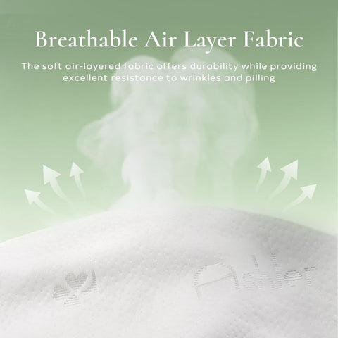 Ashler Home Deco siliconized fiber detail showing resilient fill for fast rebound