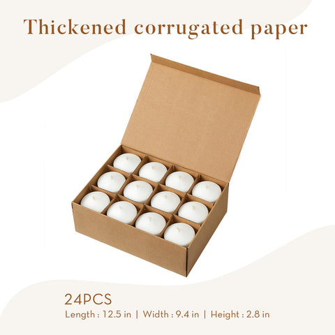 Ashlux full pack of 24 candles organized for event-ready convenience and value