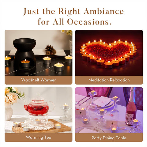 Ashlux tea light scale comparison with ruler showing compact standard size